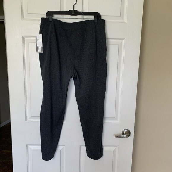 Worthington Slim Ankle Pants Womens 14 Gray High Rise Flat Front NWT - Picture 6 of 13